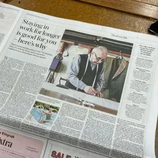 Always nice to see your face and place in @telegraph on a Saturday…

#truebespoke in #bristol #since1967